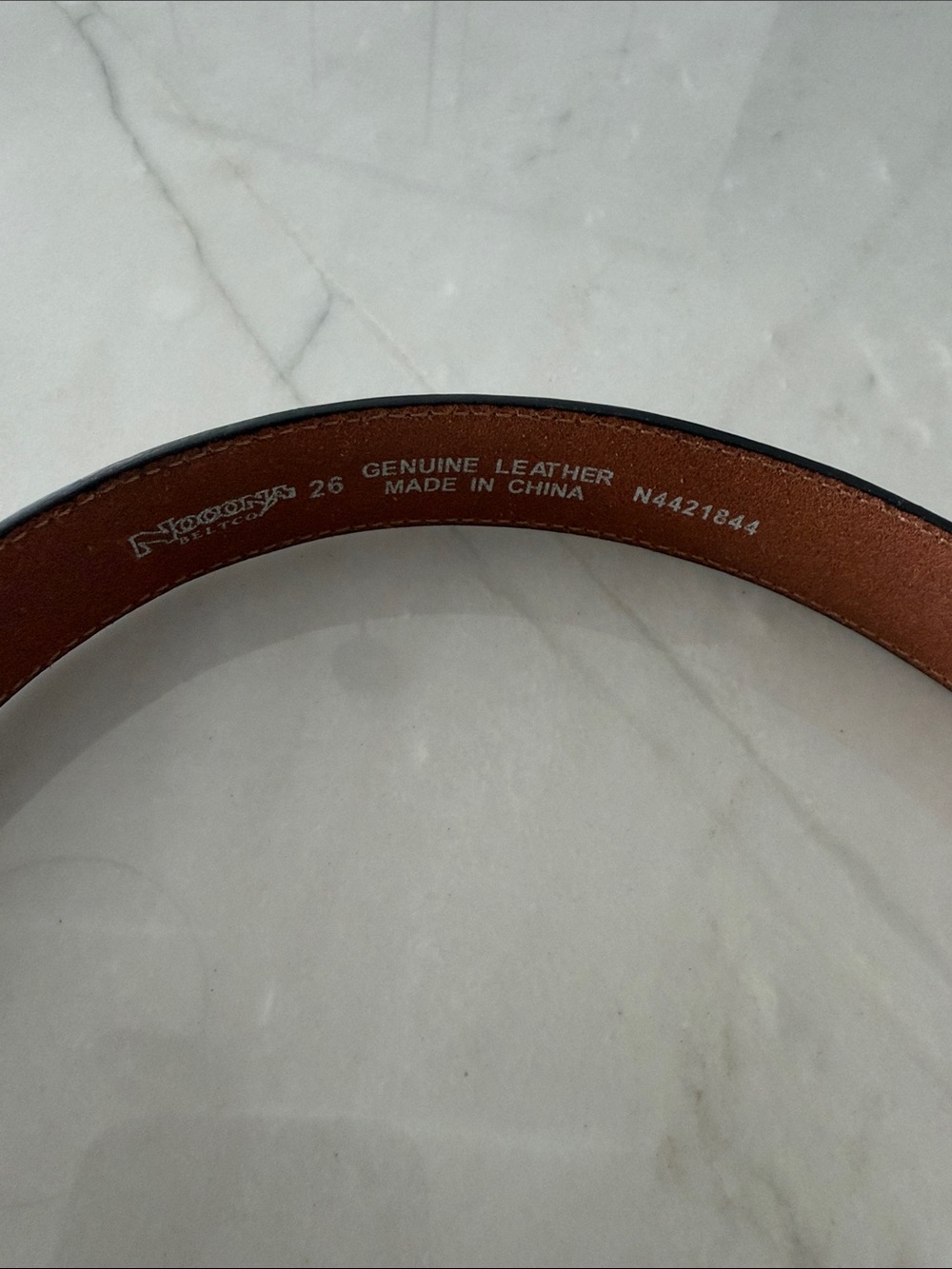 🤠Ladies Brown Genuine Leather Belt with Decorative Silver Western Buckle - Picture 3 of 9